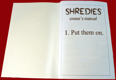 shredies owners manual